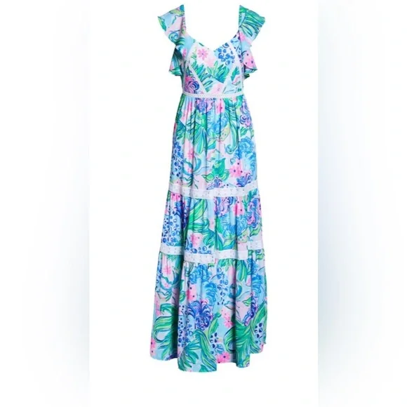 Lilly Pulitzer Ivey Maxi Dress Size 0 - Picture 9 of 13